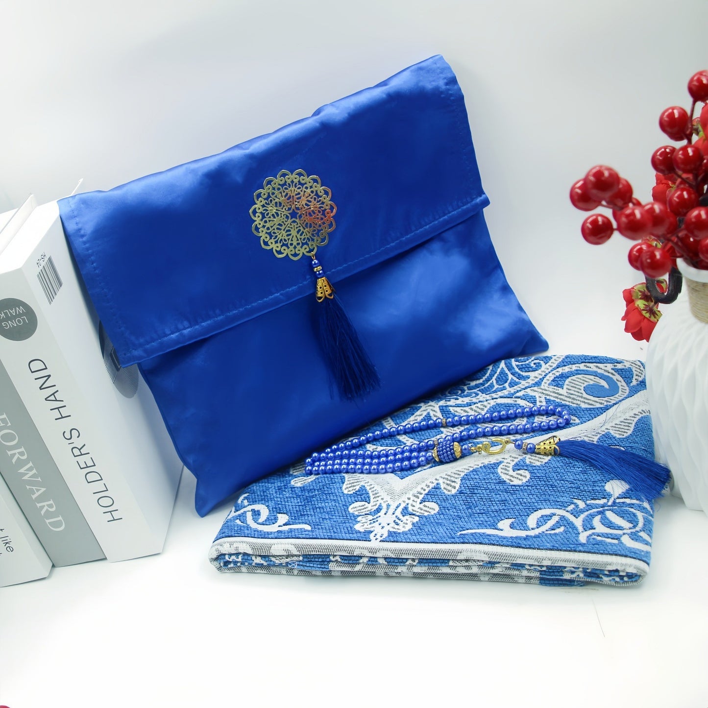 Portable Prayer Mat Set with Tasbeeh & Carry Case