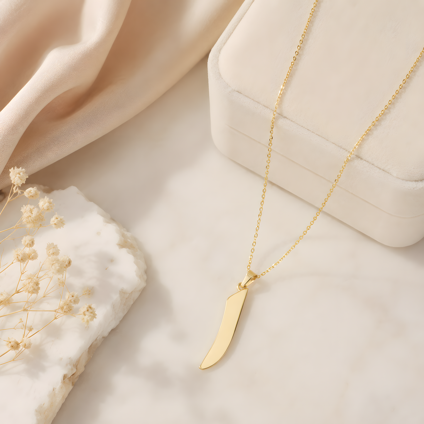 Arabic Letter Pendant Necklace