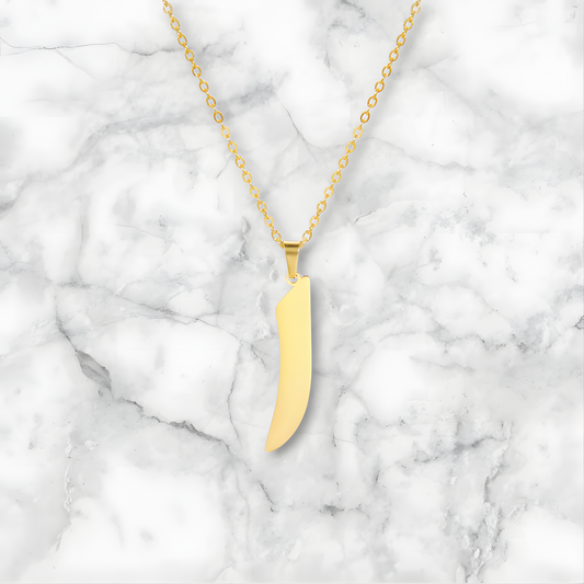 Arabic Letter Pendant Necklace