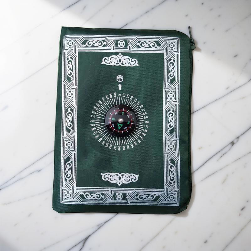Waterproof Travel Prayer Mat with Compass