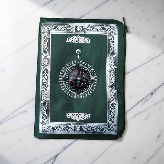 Waterproof Travel Prayer Mat with Compass