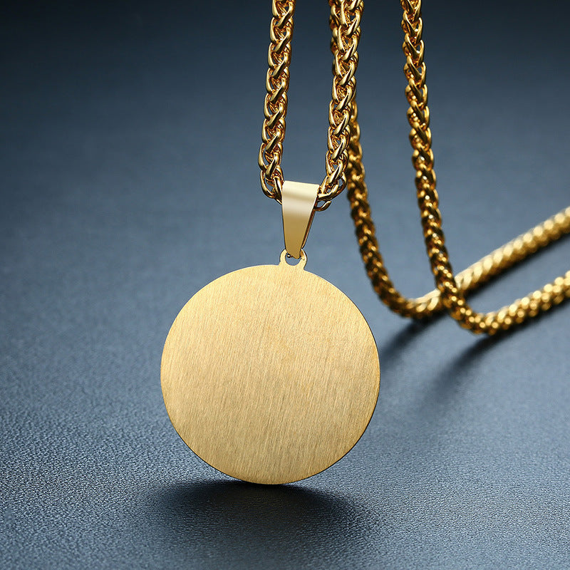 Allah Engraved Pendant Necklace
